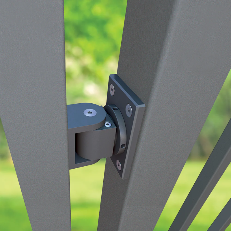 D&D Technologies SureClose® 108SF W Center Mount Weld-On Hinge-Closer w/ Final Snap for Safety Gates